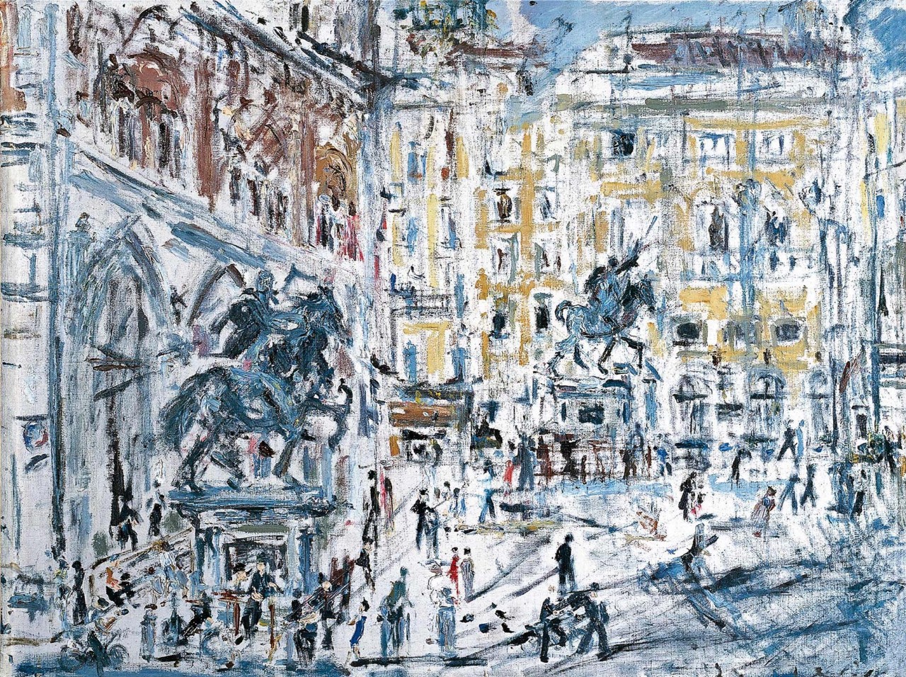 Filippo De Pisis Piazza Cavalli A Piacenza