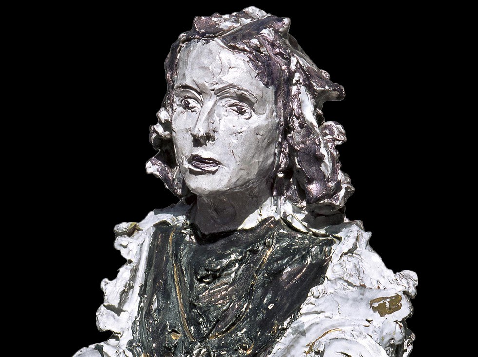 Lucio Fontana, Ritratto di Vrania G.; Crocifisso