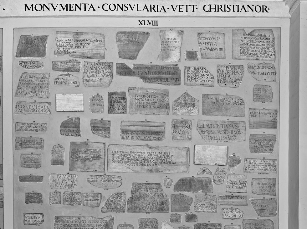 Section XVII. Christian inscriptions with consular dating