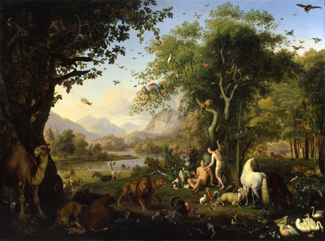 Wenzel Peter Adam And Eve In The Garden Of Eden