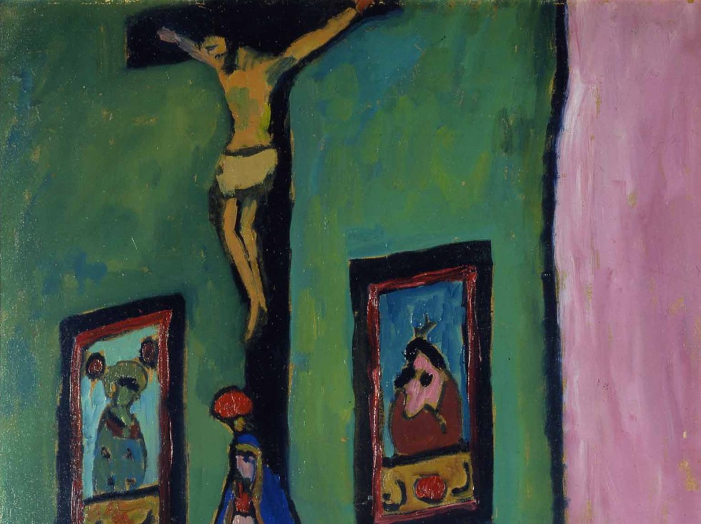 Gabriele Münter, Stilleben mit Herrgottswinkel