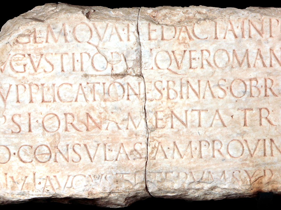 Fragment de l’inscription funéraire de Quirinius