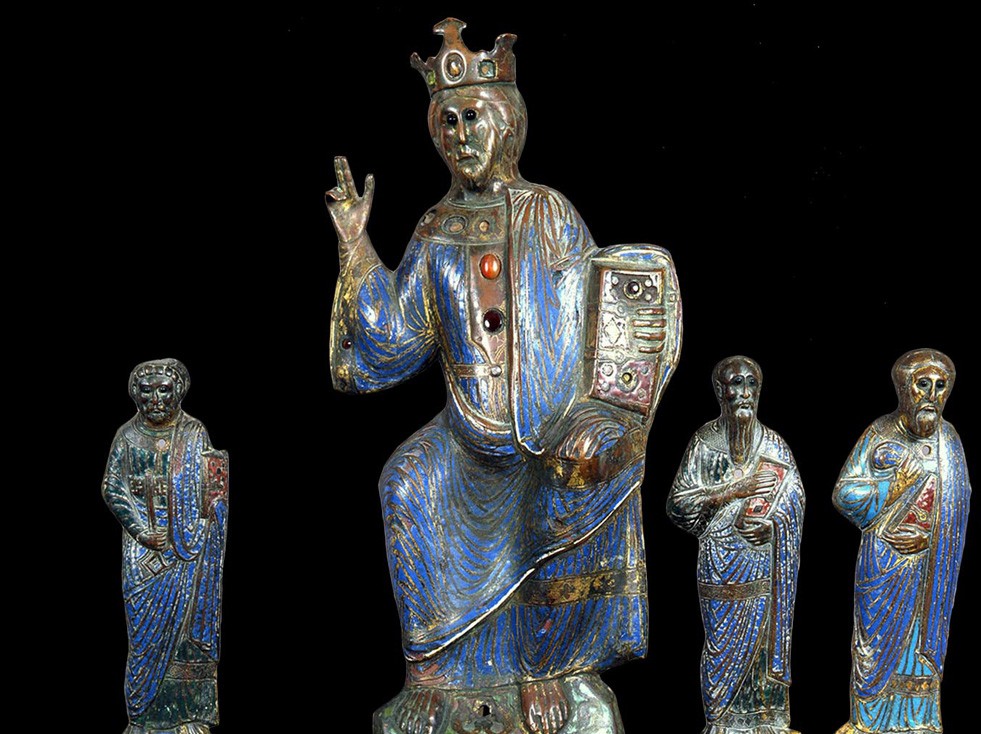 Französische Werkstatt, Reliefs der Maiestas Domini