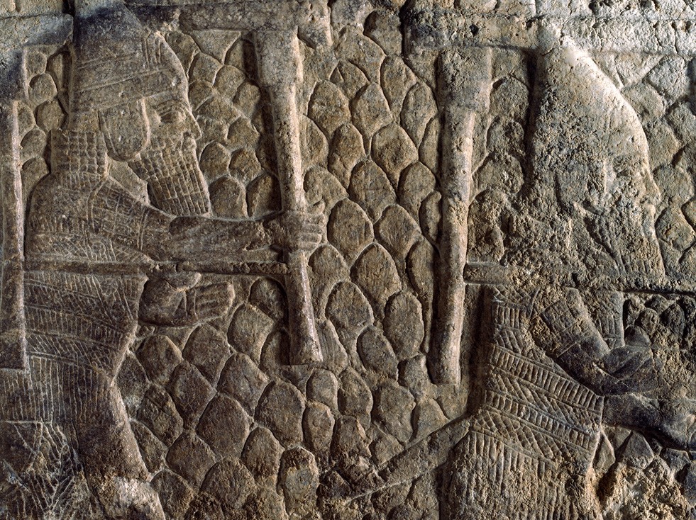 Relief : soldats assyriens