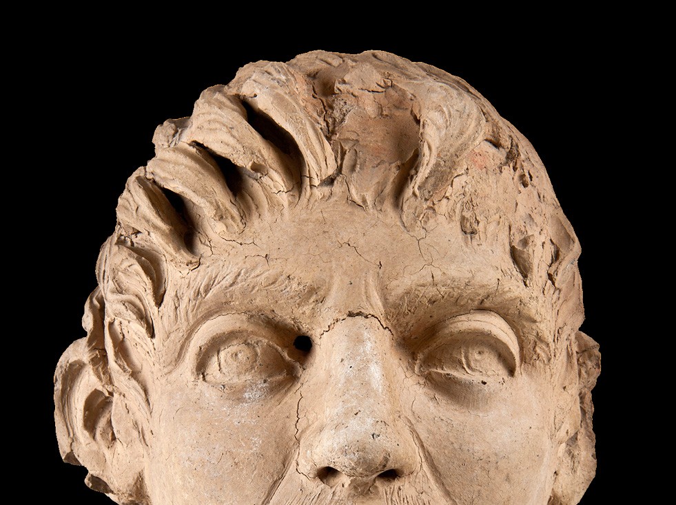 Cabeza-retrato de un celta