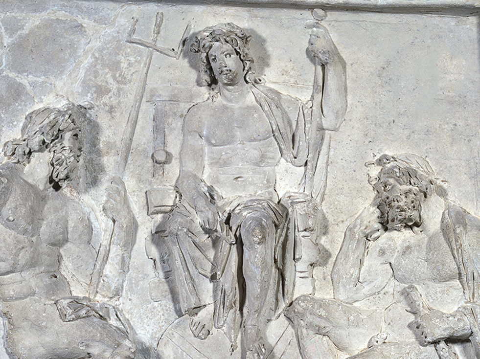 Reliefs en stuc du columbarium de la Vigne Moroni