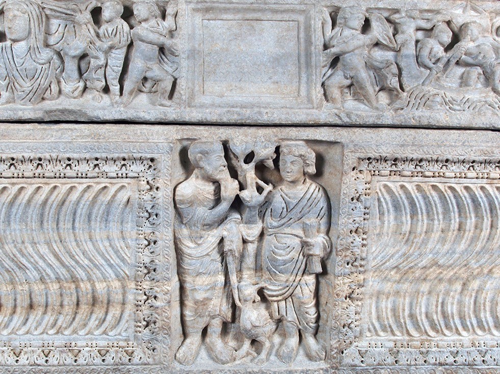 Sarcophage avec l’annonce du reniement de Pierre