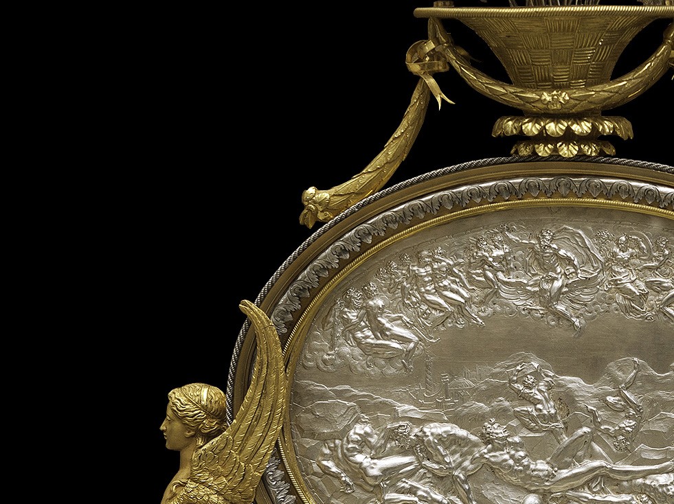 Guglielmo della Porta ou école, paire de reliefs en argent