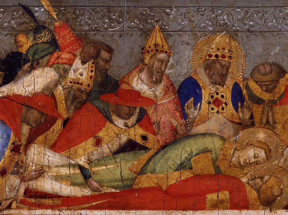 Bernardo Daddi, Reunión del cuerpo de San Esteban con el de San Lorenzo en Roma