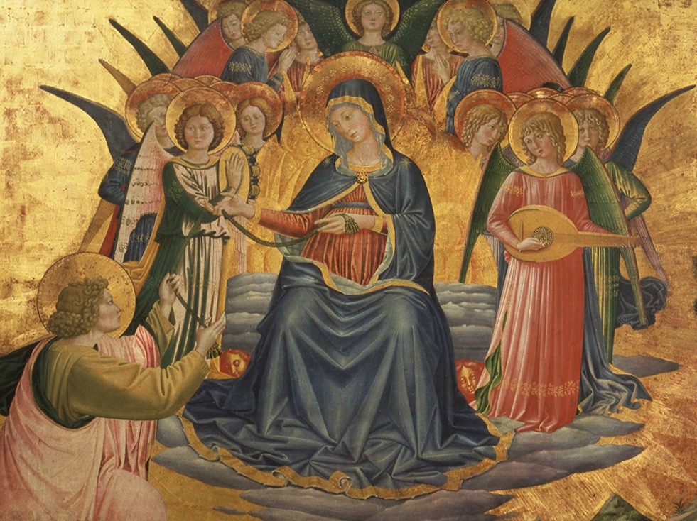 Benozzo Gozzoli, Maria reicht dem hl. Thomas ihren Gürtel