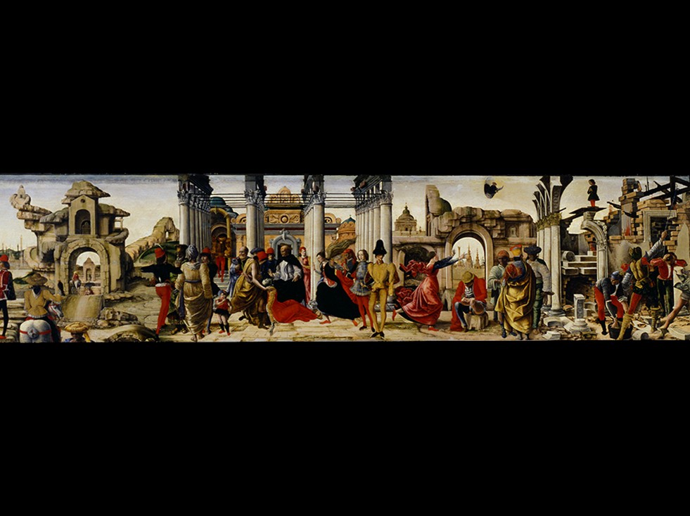 Ercole de’ Roberti, Les miracles de saint Vincent Ferrier