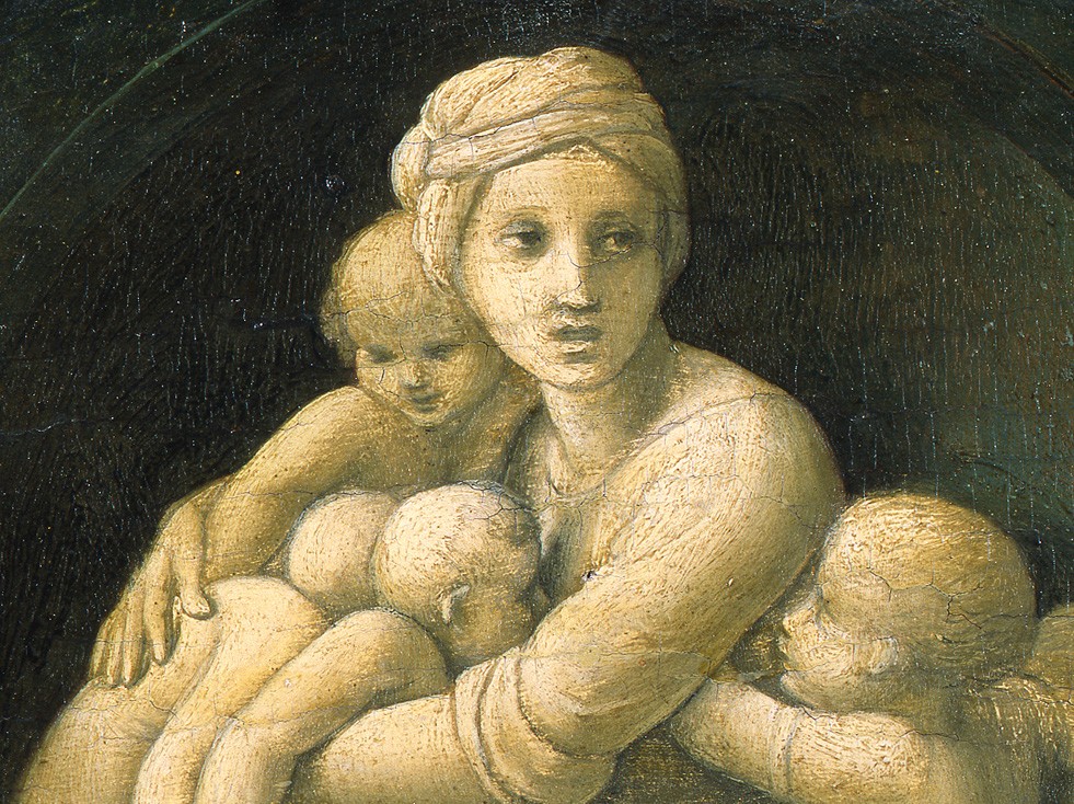 Raffaello Sanzio, Prédelle Baglioni, Charité