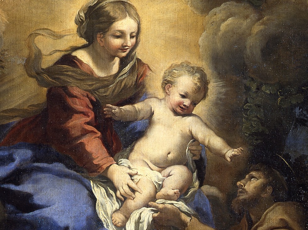 Pietro da Cortona, Die Madonna erscheint dem hl. Franz