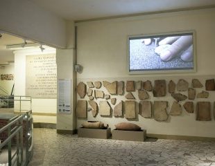 View of the Necropolis, Autoparco sector, with historical-documentary video