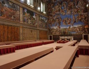 Sistine Chapel, completed works for the 2005 Conclave