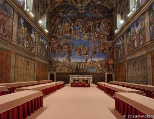 Sistine Chapel, completed works for the 2005 Conclave