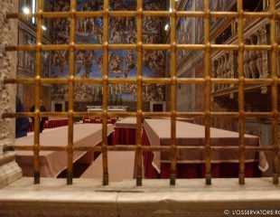 Sistine Chapel, completed works for the 2005 Conclave