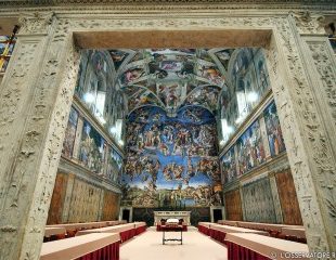 Sistine Chapel, completed works for the 2005 Conclave