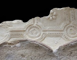 Necropolis of the “ Via Triumphalis”, S. Rosa sector, interior of tomb no.III, ceiling with decorative mouldings
