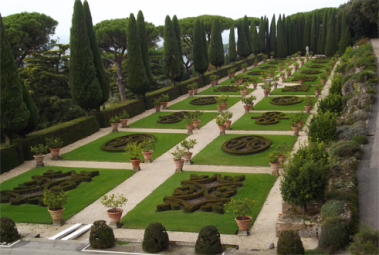 The Pope opens the Gardens of Castel Gandolfo