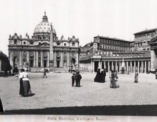 R. Moscioni, „Vedute vom Petersplatz und dem Vatikanischen Palast“, Anfang des 20. Jahrhunderts