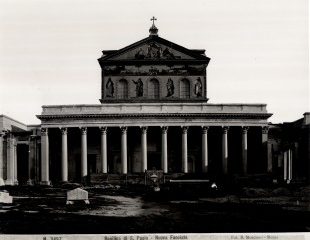 R. Moscioni, „Fassade“, Basilika Sankt Paul vor den Mauern, 1885–1893