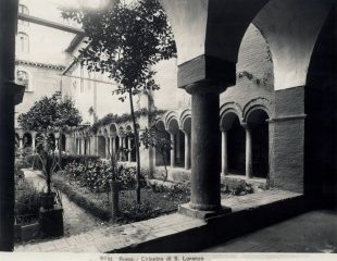 R. Moscioni, „Kreuzgang“, Basilika Sankt Lorenz vor den Mauern, 1893-1903