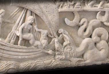 The Sarcophagus of Jonah, between Villa Medici and the Vatican
