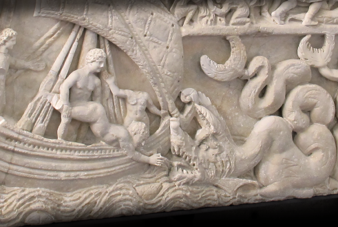 The Sarcophagus of Jonah, between Villa Medici and the Vatican