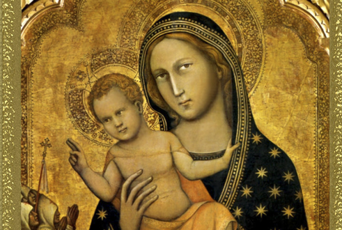 Die Madonna dei Battuti des Vitale da Bologna