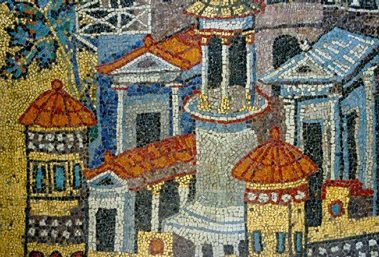 Die Form des Mosaiks