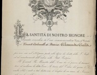 Onorificenza dell&rsquo;ammiraglio Alessandro Cialdi