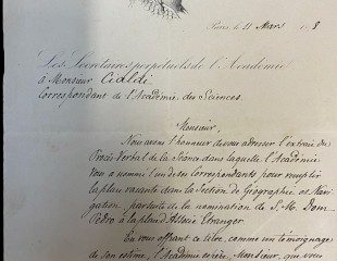 Onorificenza dell&rsquo;ammiraglio Alessandro Cialdi