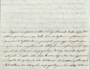 Lettera autografa dell&rsquo;ammiraglio Alessandro Cialdi da Assuan inviata a Padre Luigi M. Ungarelli a Roma