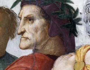 Rafael, Retrato de Dante en la Disputa del Santísimo Sacramento