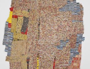 El Anatsui, “Then, the Flashes of Spirit”, 2011, aluminium, bottle caps and copper wire
