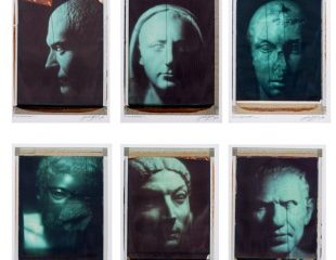 Paolo Gioli, “Luminescente”, 2010, polaroid; photo contact with phosphorescent film on drawing paper