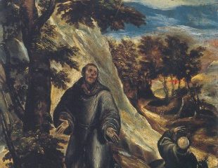 El Greco, Saint Fran&ccedil;ois, d&eacute;trempe sur panneau, 1570 env., Fondation A. et M.A. Pagliara de l&rsquo;Universit&agrave; degli Studi Suor Orsola Benincasa