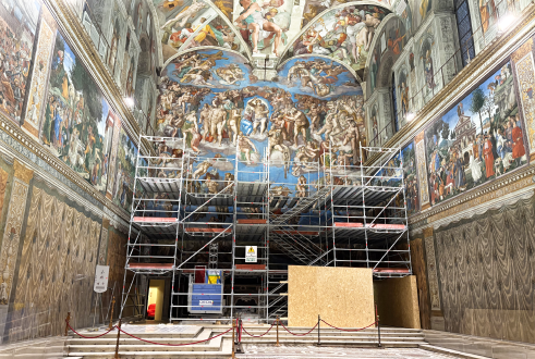 Manutenzione straordinaria del Giudizio Universale di Michelangelo nella Cappella Sistina