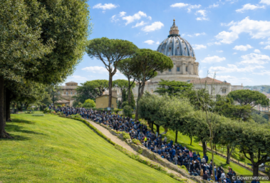 Chemin de croix dans les Jardins du Vatican le 24 mars
